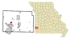 Location of Oronogo, Missouri