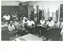 Jean Eichelberger Ivey is seated in the front row third from the right; she is the sole woman in the seminar.