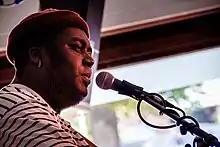 Jordan Mackampa performing at the Haldern Pop Festival in 2018