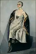 Mme Jasmy Alvin, before 1920,  oil on canvas, 195 cm × 131.5 cm (76.8 in × 51.8 in), Musée national d'art moderne