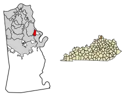 Location in Kenton County, Kentucky