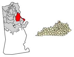 Location in Kenton County, Kentucky