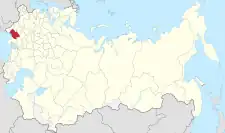 Location in the Russian Empire