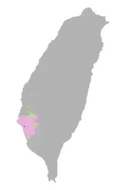 Location of the Kingdom of Tungning, and settlements