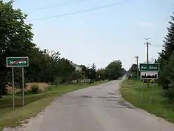 Road through the village