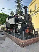 The steam locomotive and narrow gauge (950&nbsp;mm), R.370.012 (series R.370), monumented at Catania Centrale railway station.