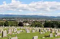 View from Unity Cemetery towards Chestnut Ridge