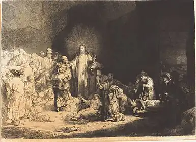 "The Hundred Guilder Print" (Christ Receiving the Sick, after Rembrandt)