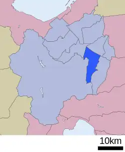 Location of Toyohira-ku in Sapporo