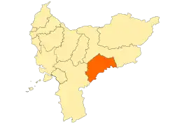 Location within West Kalimantan