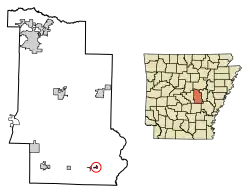 Location in Lonoke County, Arkansas