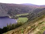 View into Luggala Castle.