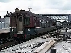 Lurgan station after the 1972 attacks