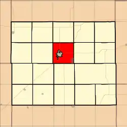 Location in Ellsworth County