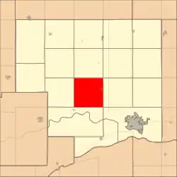 Location in Platte County