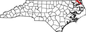 State map highlighting Camden County