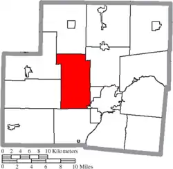 Location of Turtle Creek Township in Shelby County