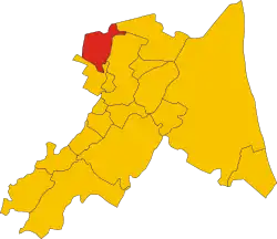 Conselice within the Province of Ravenna