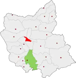 Location of Maragheh County in&nbsp;East&nbsp;Azerbaijan&nbsp;province