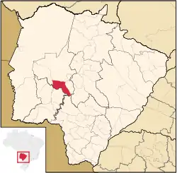 Location in Mato Grosso do Sul state