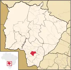 Location in Mato Grosso do Sul state