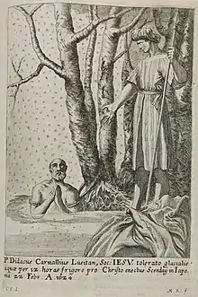 Diego Carvalho martyred in a pit filled with the icy waters of the&nbsp;Hirose River&nbsp;(広瀬川) in&nbsp;Sendai.