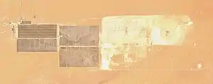 Satellite image of Mohammed bin Rashid Al Maktoum Solar Park taken over Saih Al-Dahal
