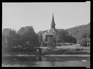 Old photo of the church (c. 1956)