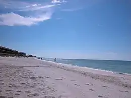 The view from Holmes Beach looking south.