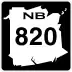 Route 820 marker
