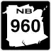 Route 960 marker