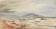 Kapiti (c. 1868), watercolour by Nicholas Chevalier