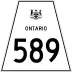 Highway 589 marker