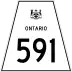 Highway 591 marker