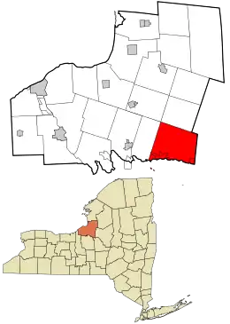 Location in Oswego County and the state of New York.