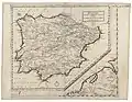 Nicolosi's map of Spain, 1660, Département Cartes et plans, Bibliothèque nationale de France, Paris