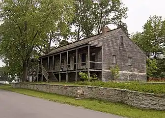 Side of the Greentree Tavern (Nicolas Janis House) in 2007