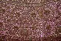 Pink dress with embroidery, detail, Crafts Museum, New Delhi