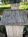 Plaque of the Statue of Zoltán Latinovits