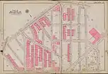 Street map from 1911 showing Lafayette and Garrison buildings.  Barretto Street is shown as mapped but not finished.