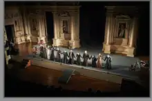 Caligula performance, Theater of Nations, tour in Vicenza, Italy