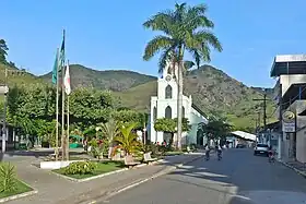 View of the JK square with the Our Lady of Sorrows Mother Church in the background
