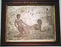 Erotic wall painting, House of the King of Prussia, Pompeii