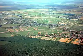Aerial view of Gruiu