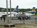 Batavia Air Boeing 737 and Merpati Nusantara Airlines DHC-6 Twin Otter at Rendani Airport