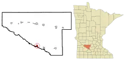 Location of Morton, Minnesota