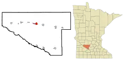 Location of Oliviawithin Renville County, Minnesota