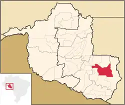 Location in Rondônia state
