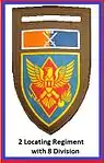 SADF 8 South African Armoured Division 2 Locating Regiment Flash