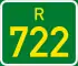 Regional route R722 shield